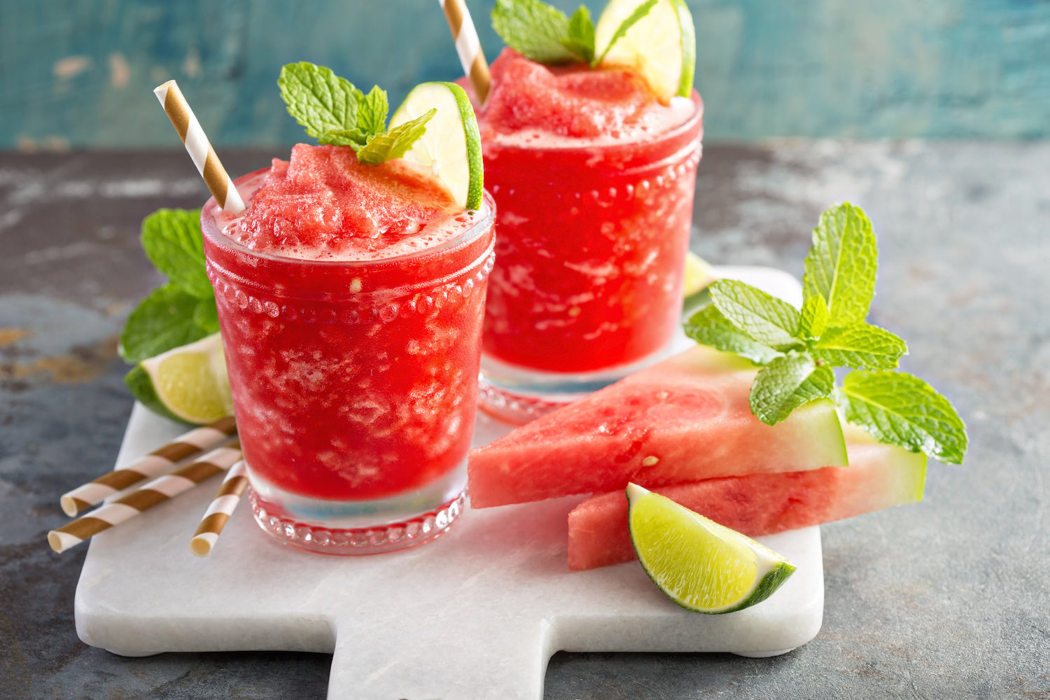 Watermelon Matcha Slushy