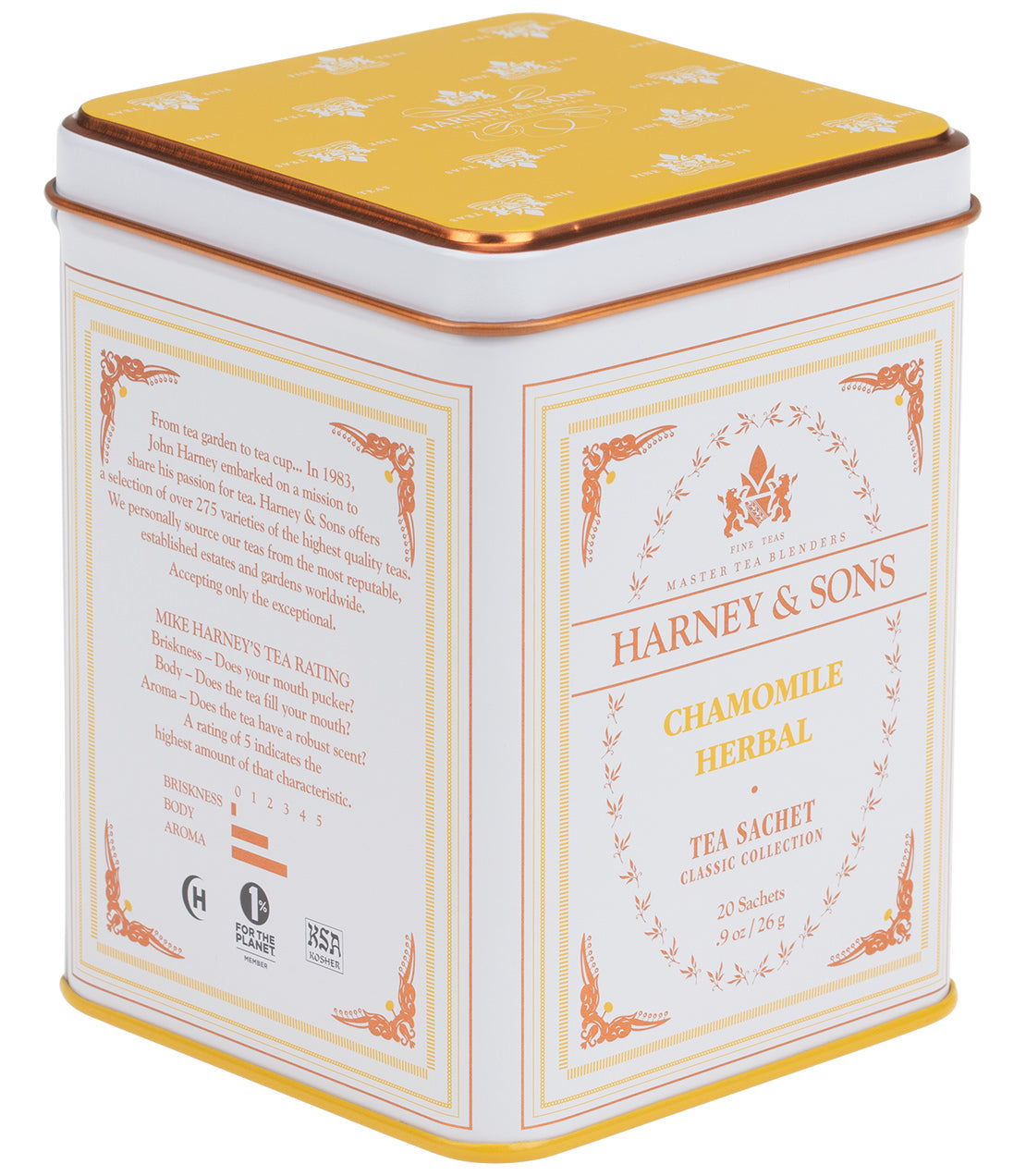 Chamomile Herbal, Classic Tin of 20 Sachets