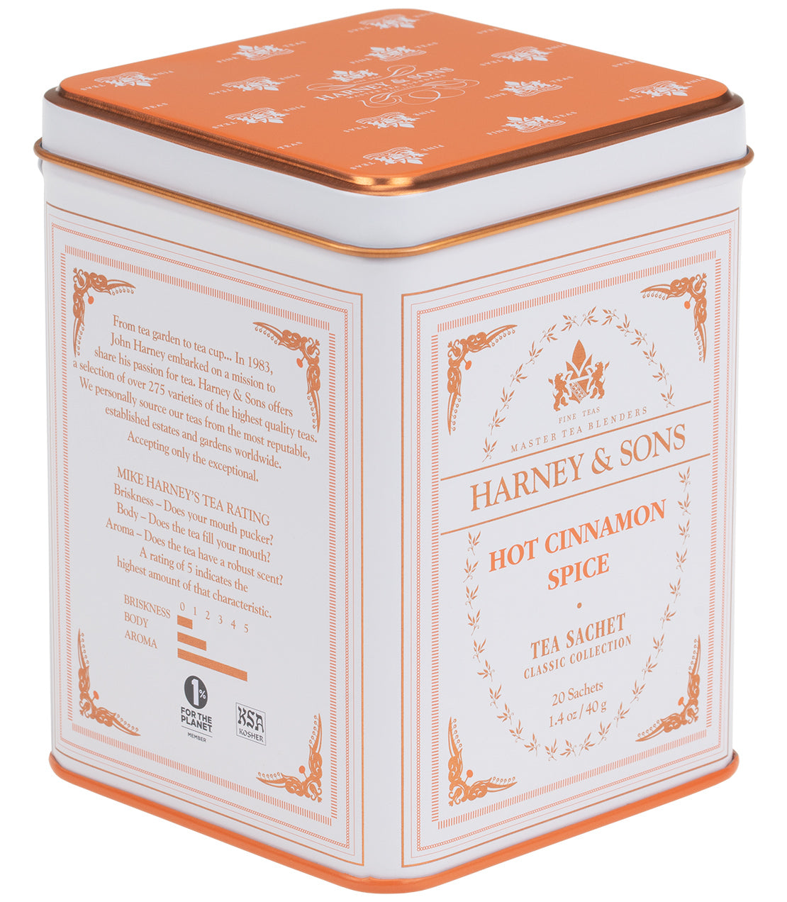 Hot Cinnamon Spice, Classic Tin of 20 Sachets