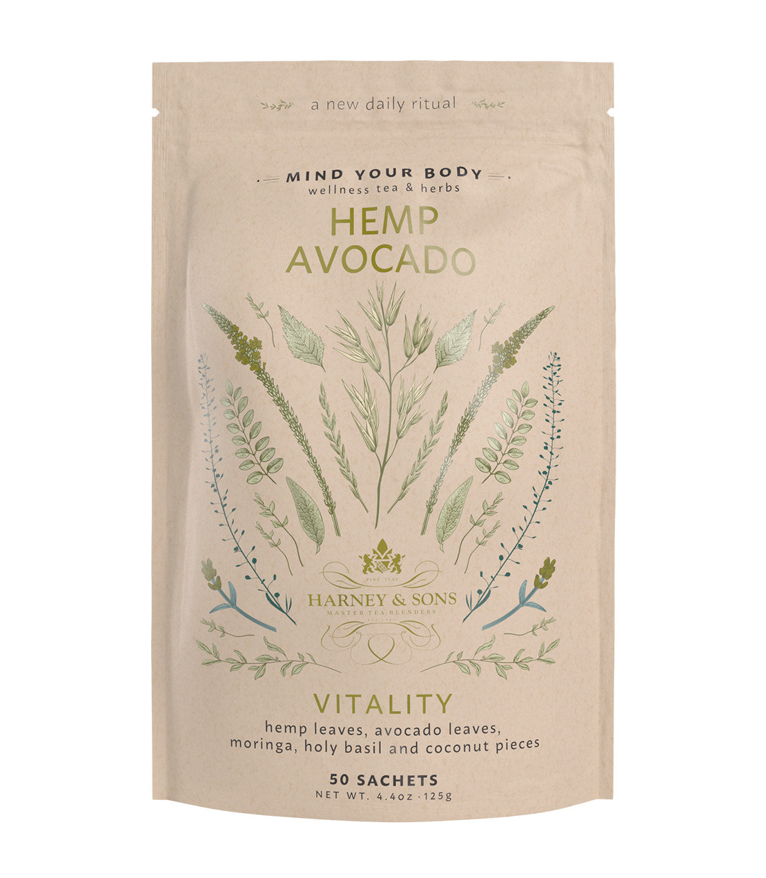 Hemp Avocado, Bag of 50 Sachets