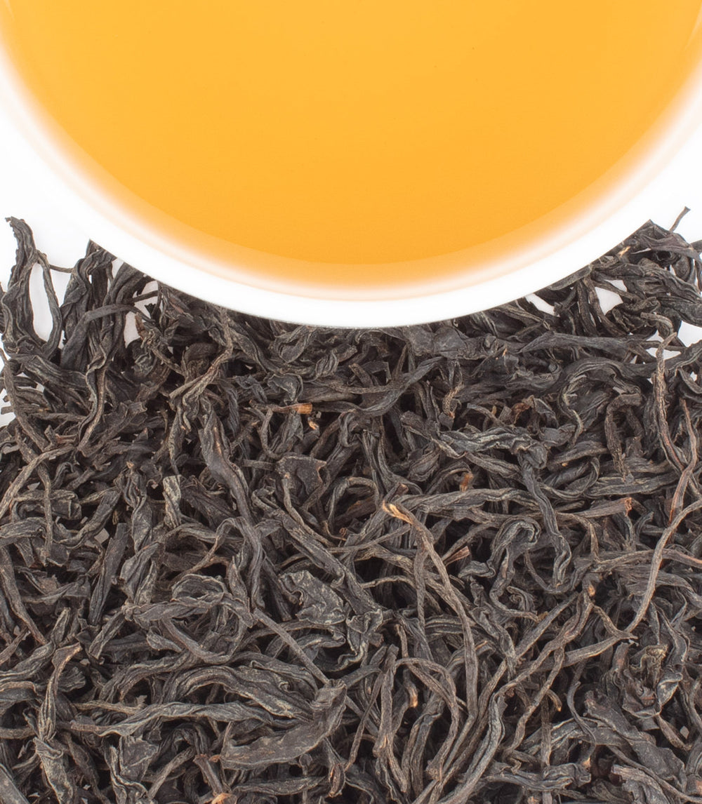 Harney & Sons Fine Teas- Black Rou Gui- Cup and leaves