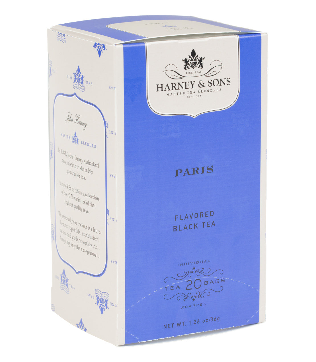 Paris- Box of 20 Premium Teabags - Teabags Box of 20 Premium Teabags - Harney & Sons Fine Teas