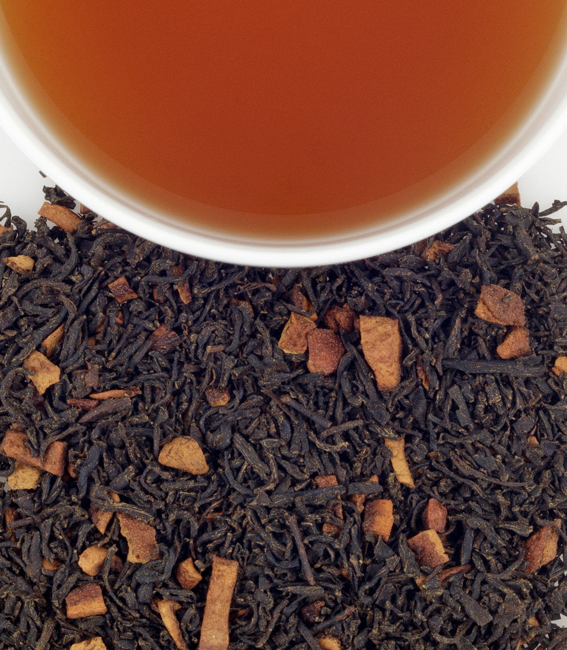 Harney & Sons Fine Teas- Hot Cinnamon Spice- Cup and Leaves