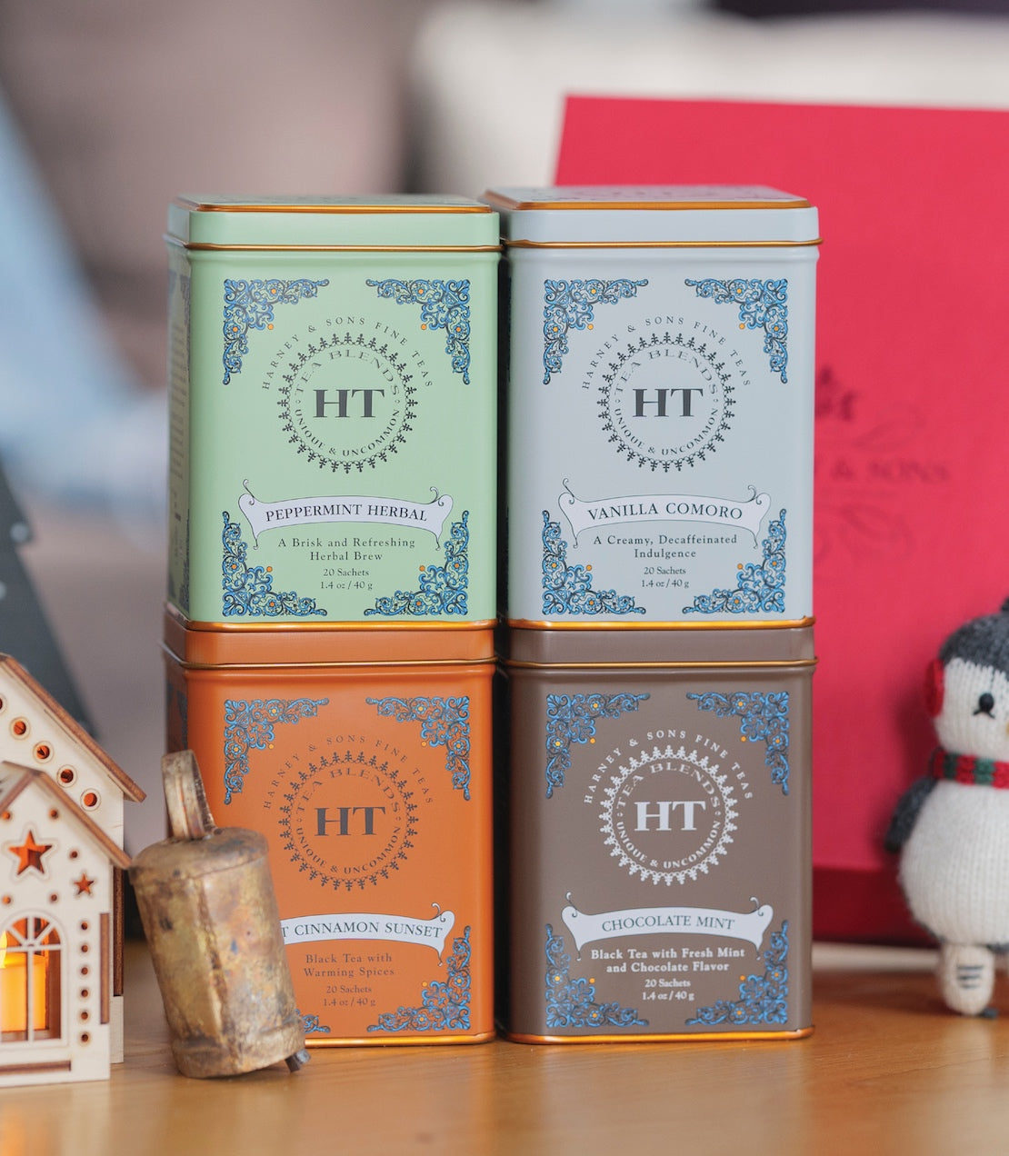 HT Holiday Soiree Gift with four teas.