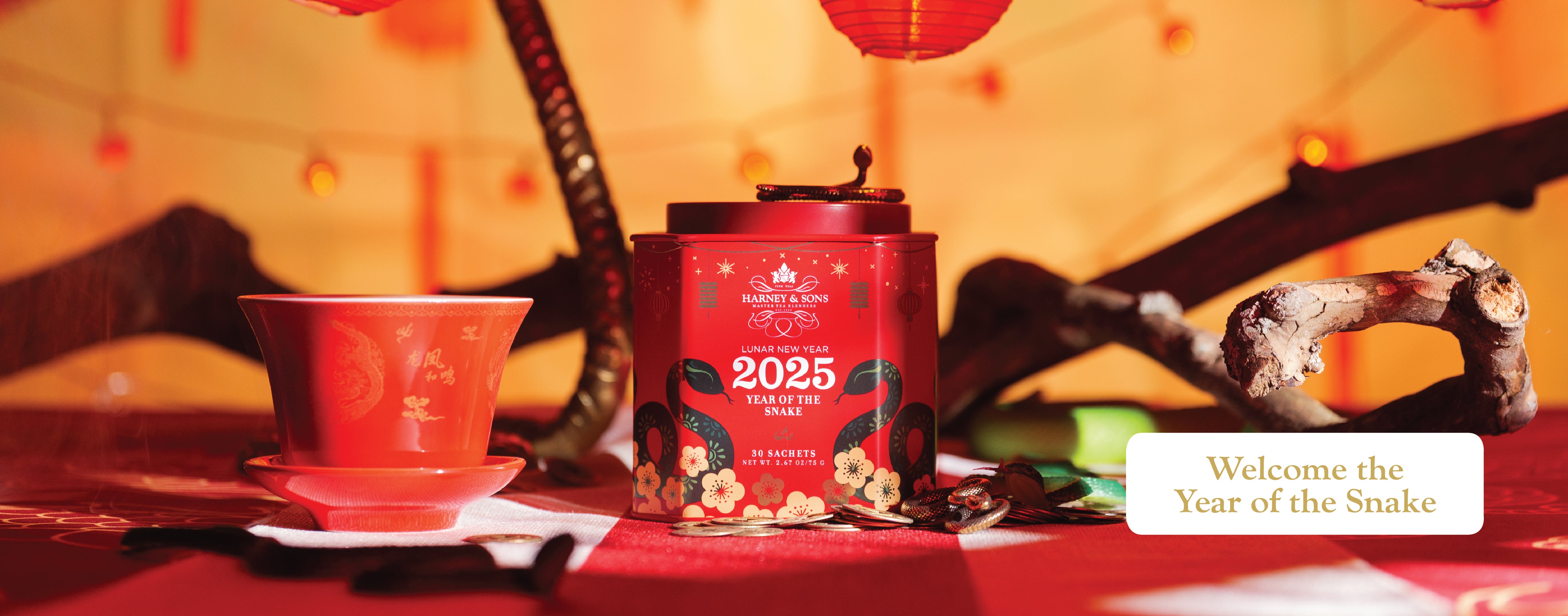 Lunar New Year 2025 Year of the Snake 30 Sachets. Welcome the Year of the Snake.