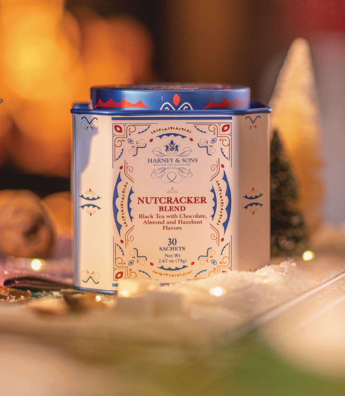 Nutcracker Blend, Tin of 30 Sachets mood image.