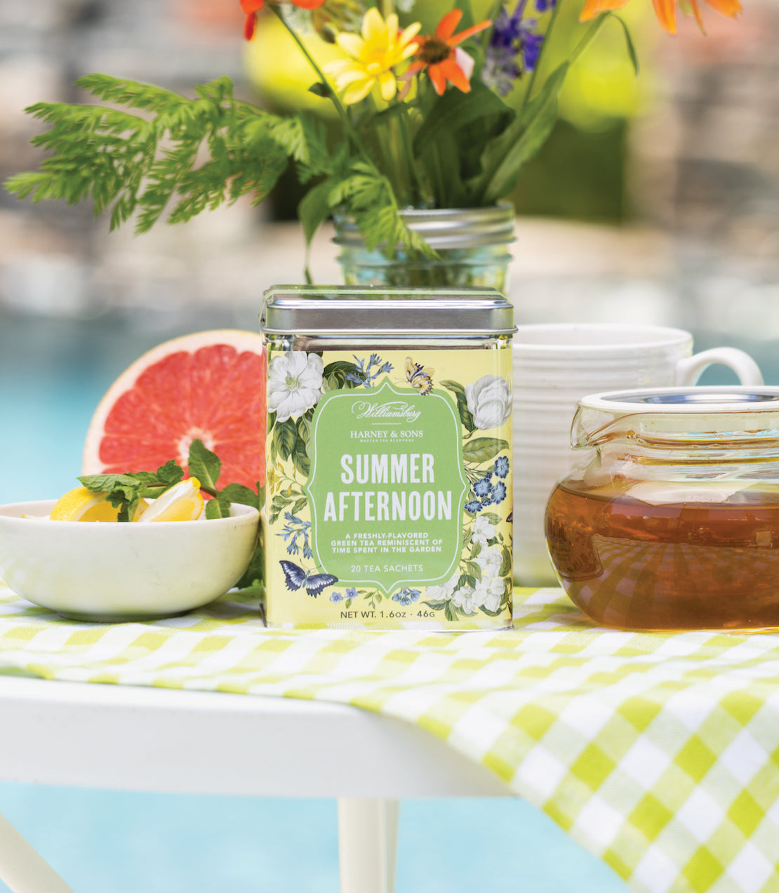 Williamsburg Summer Afternoon Tea, Tin of 20 Sachets