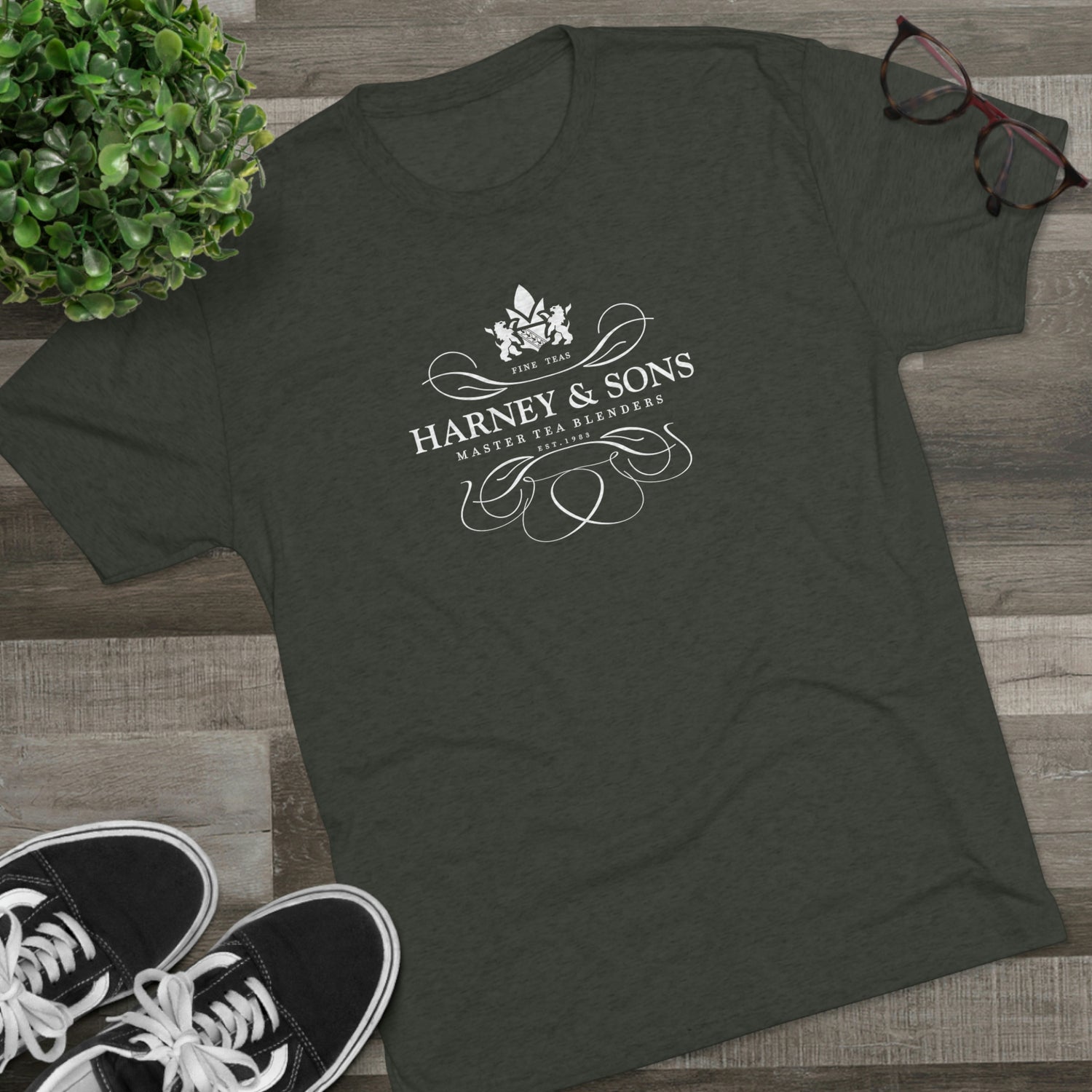 Harney & Sons Logo Graphic Tee - Soft Tri-Blend Fabric - Regular Fit ...