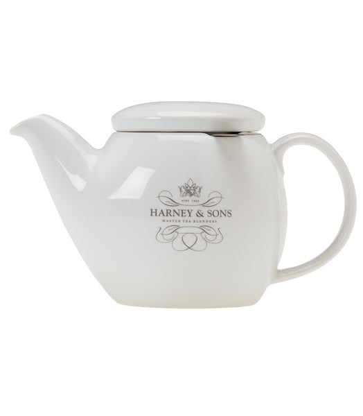 Stump Teapot with Infuser 18 oz (18 oz. / White) - 18 oz. White of , by Harney & Sons Fine Teas