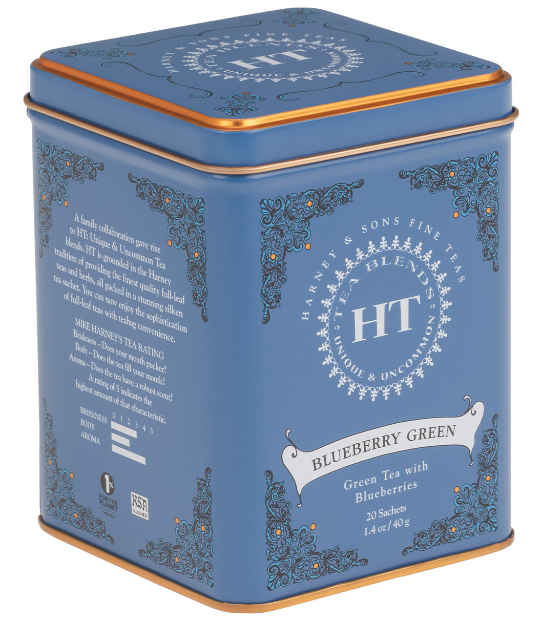 Blueberry Green Tea - 20 Sachets - Harney & Sons Fine Teas