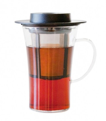 NewLeaf Glass Tall Tea Mug (16 oz. / White) - 16 oz. White of , by Harney & Sons Fine Teas